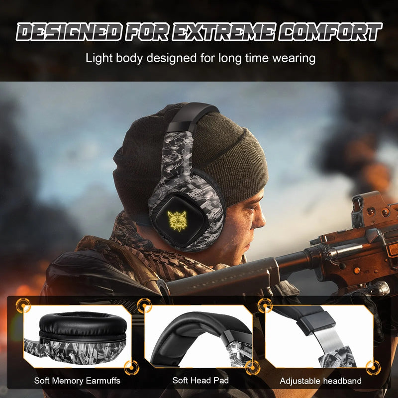 ONIKUMA K19 Gaming Headset Headphones Wired - Dropfy Store
