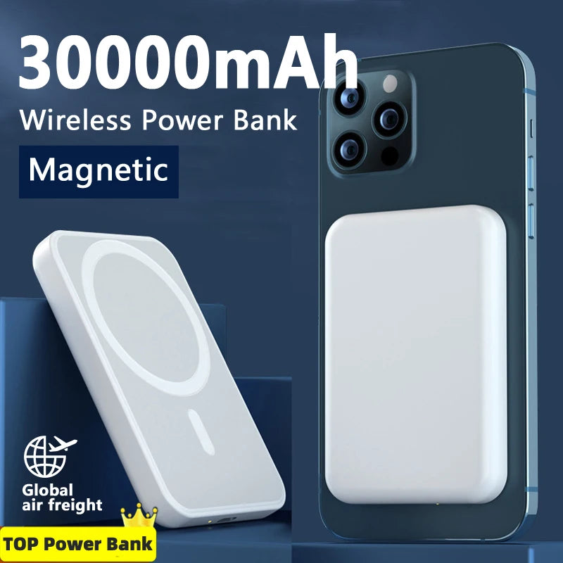Bateria magnética externa auxiliar Macsafe 30000mAh - Dropfy Store