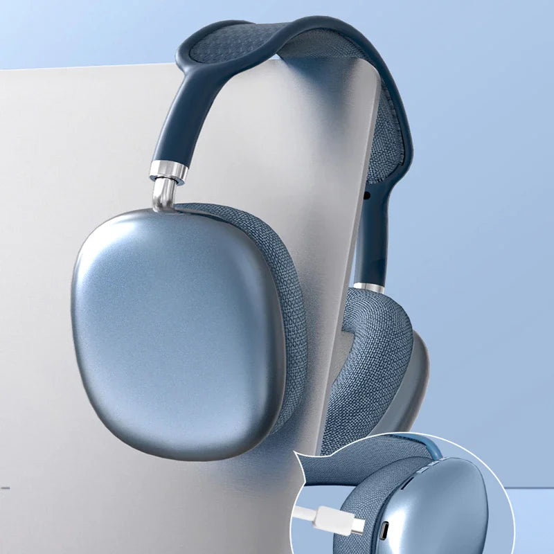 Max P9 Pro Sem Fio Bluetooth Auscultadores, Cancelamento de Ruído, Mic Pods, Over Ear, Sports Gaming Headset - Dropfy Store