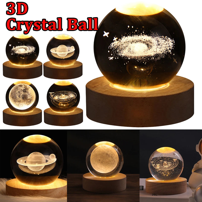 Lâmpada de bola de cristal galáxia - Dropfy Store