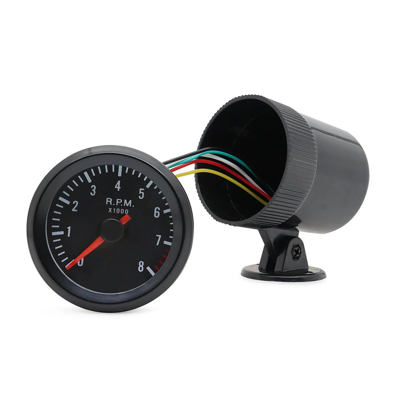 Tacômetro Analógico RPM gauge 0-8000rpm para 1-8 cilíndros, carro a gasolina - Dropfy Store